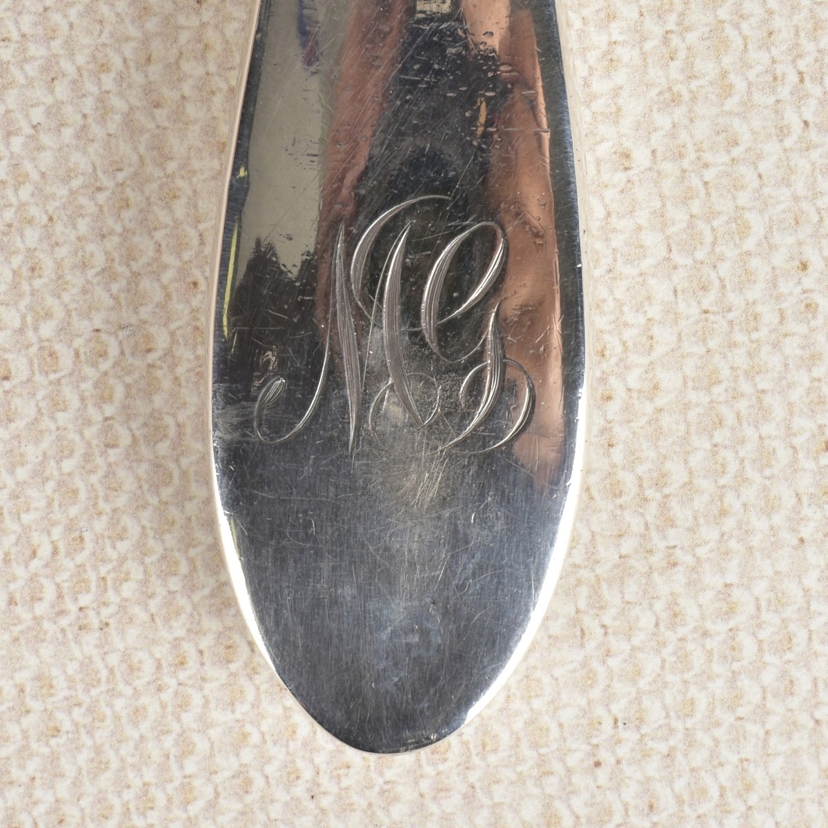 (7) Pieces English Sterling Silver Dresser Pieces