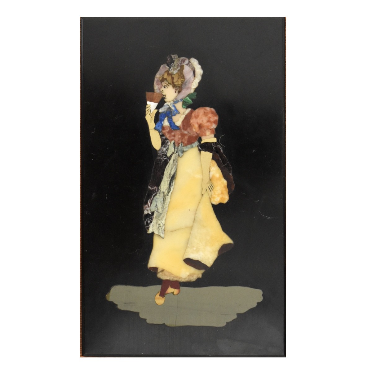 Italian Pietra Dura Plaque