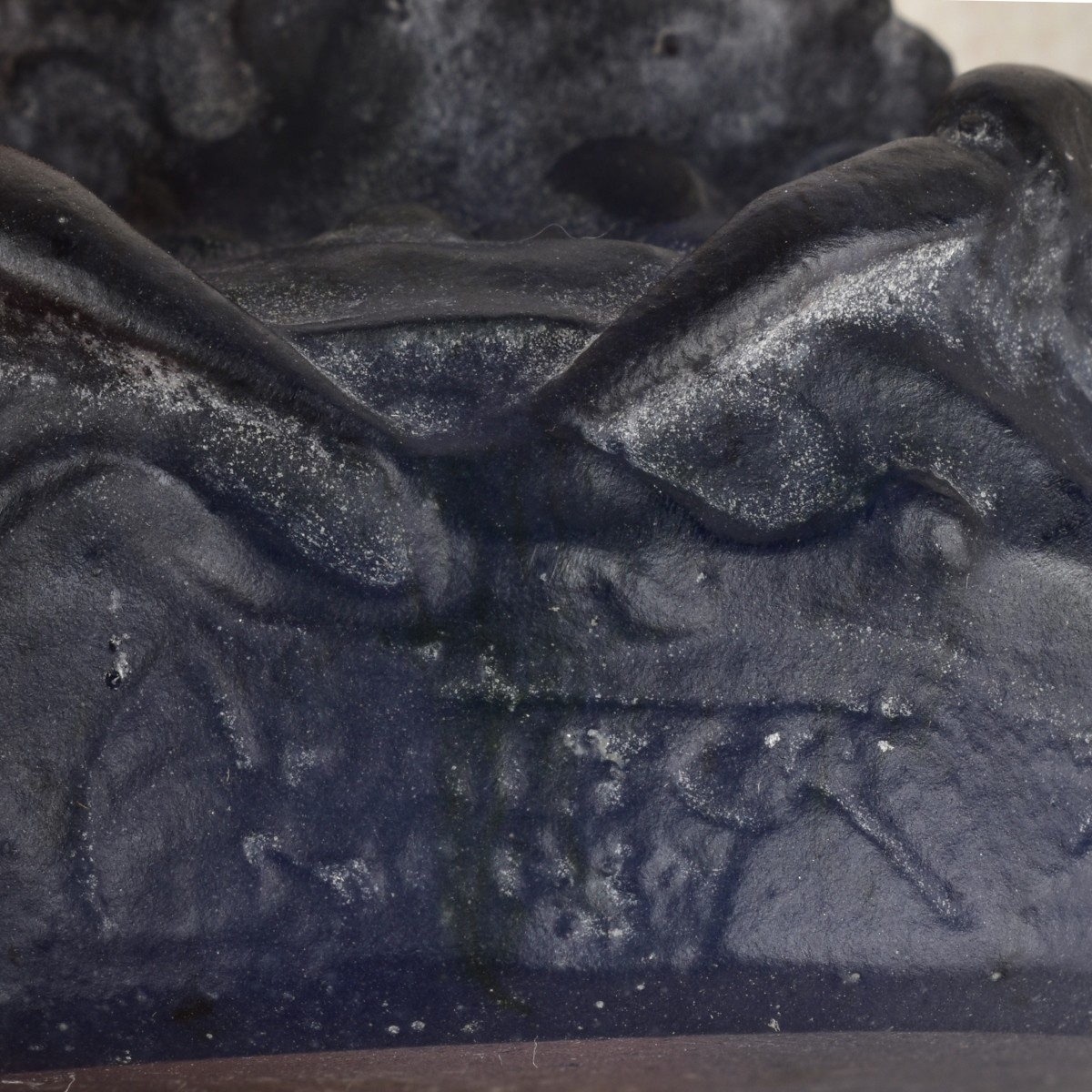 Two (2) Pate de Verre Paperweights