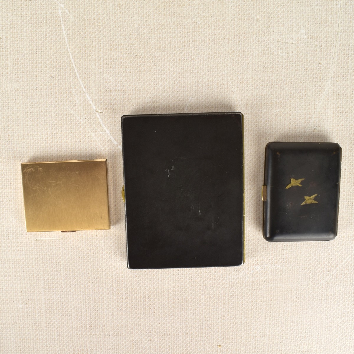 Four (4) Japanese Komai Damascene Items