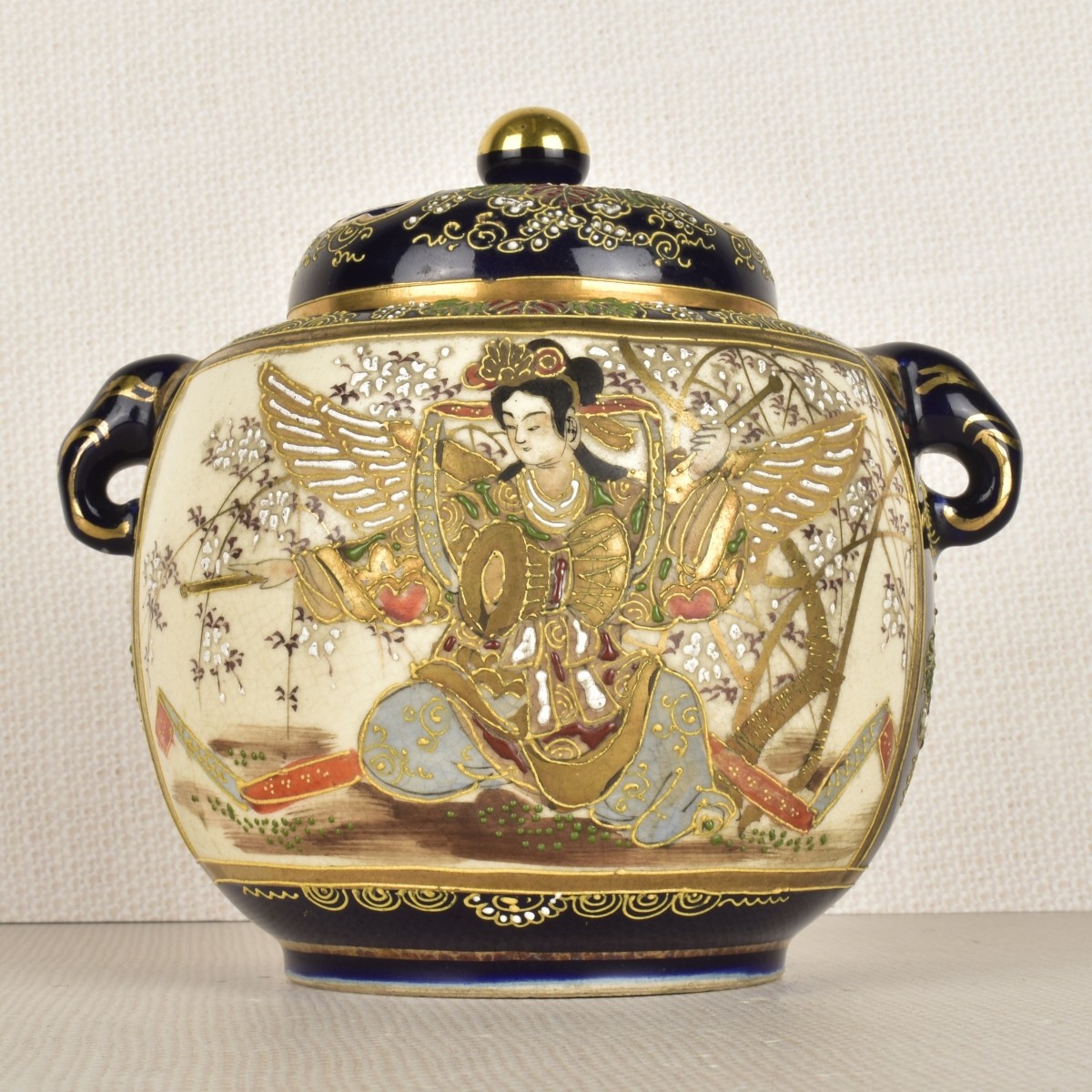 Japanese Satsuma Potpourri Jar