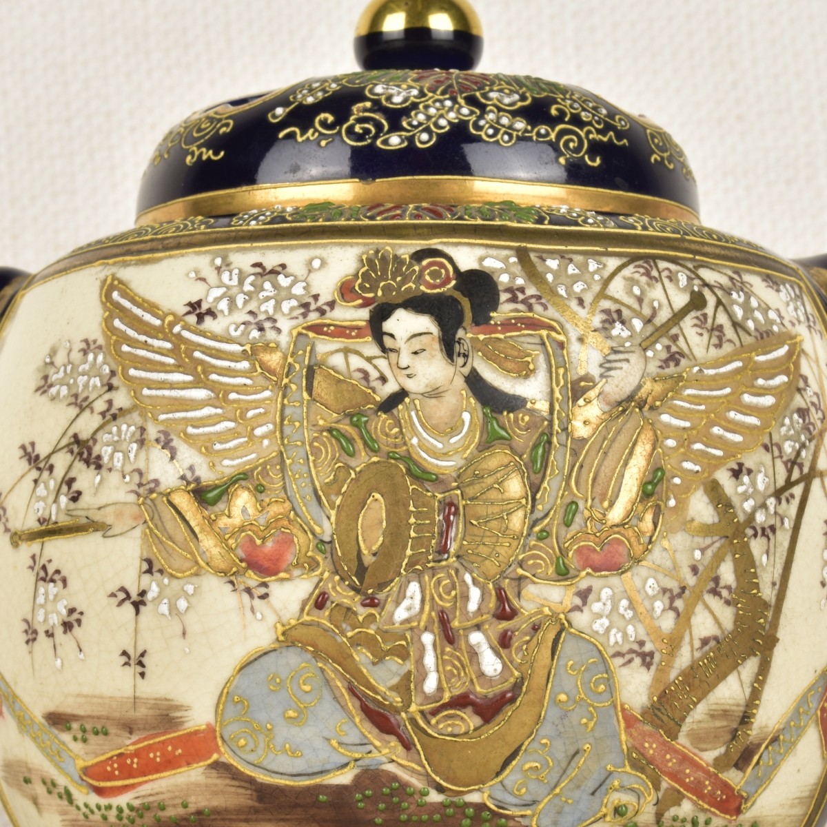 Japanese Satsuma Potpourri Jar