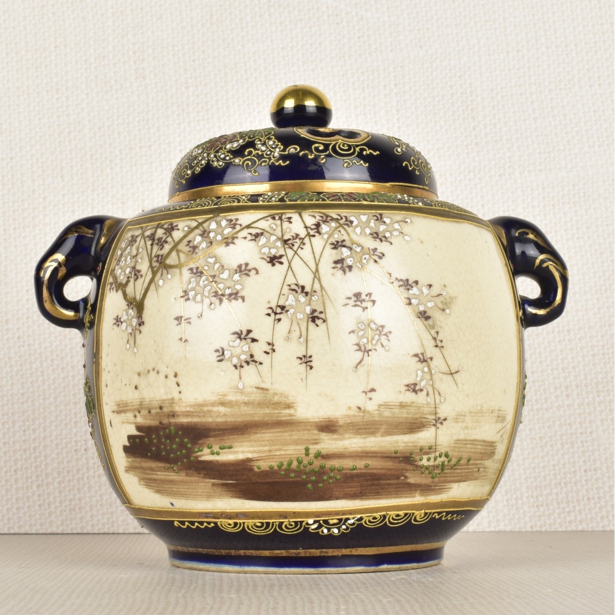 Japanese Satsuma Potpourri Jar