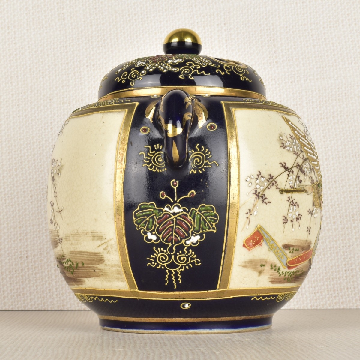 Japanese Satsuma Potpourri Jar