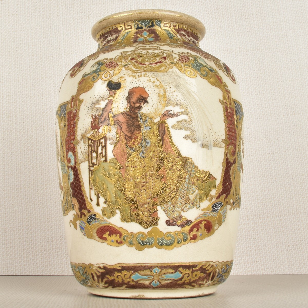 Japanese Satsuma Porcelain Vase