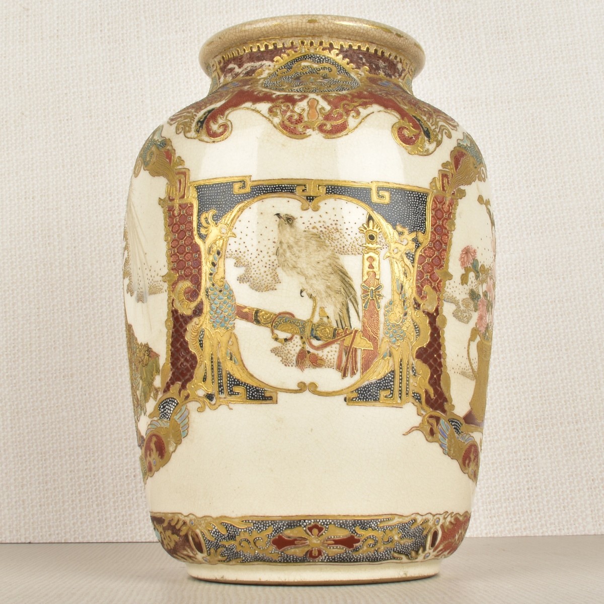 Japanese Satsuma Porcelain Vase