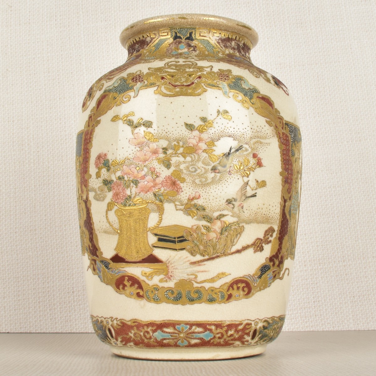 Japanese Satsuma Porcelain Vase
