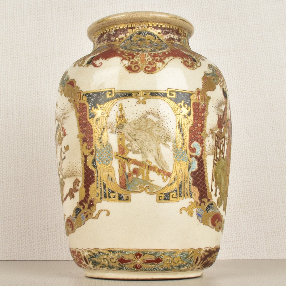 Japanese Satsuma Porcelain Vase