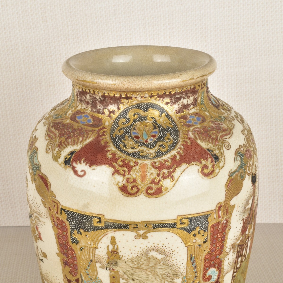 Japanese Satsuma Porcelain Vase