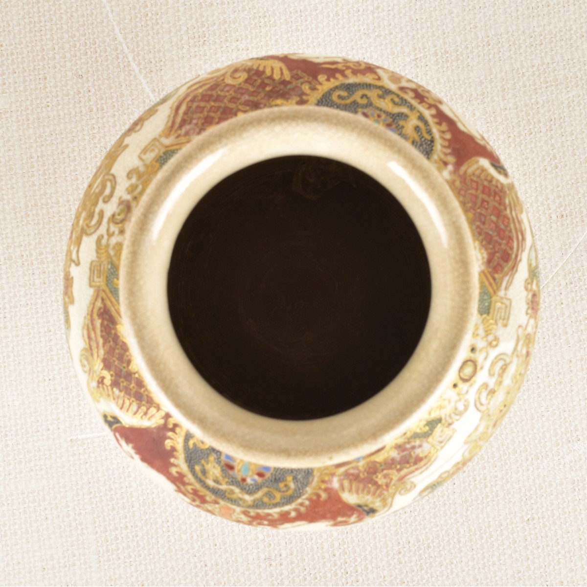 Japanese Satsuma Porcelain Vase