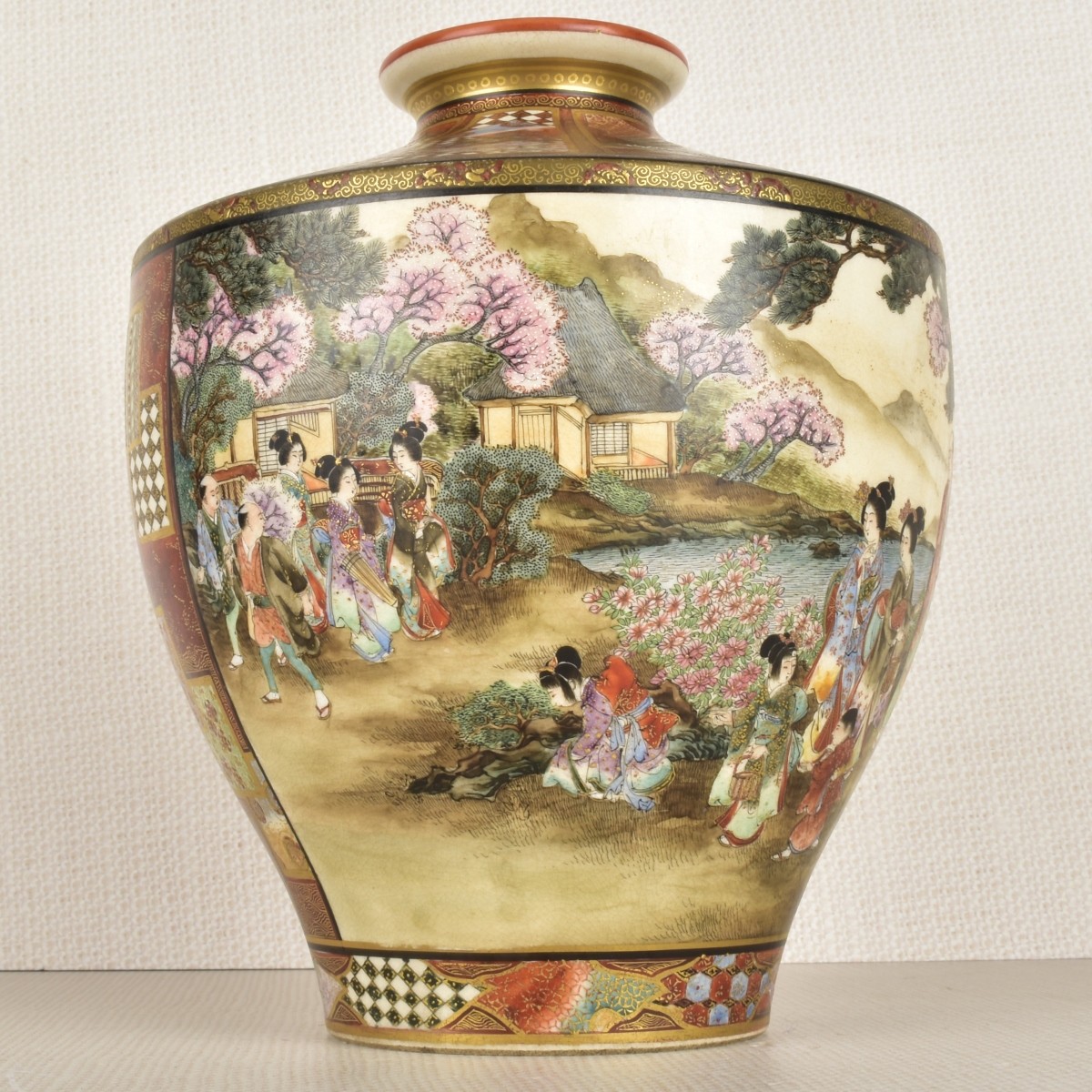 Japanese Satsuma Porcelain Vase