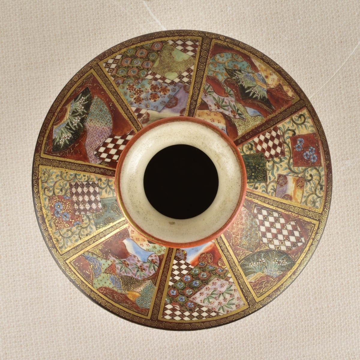 Japanese Satsuma Porcelain Vase