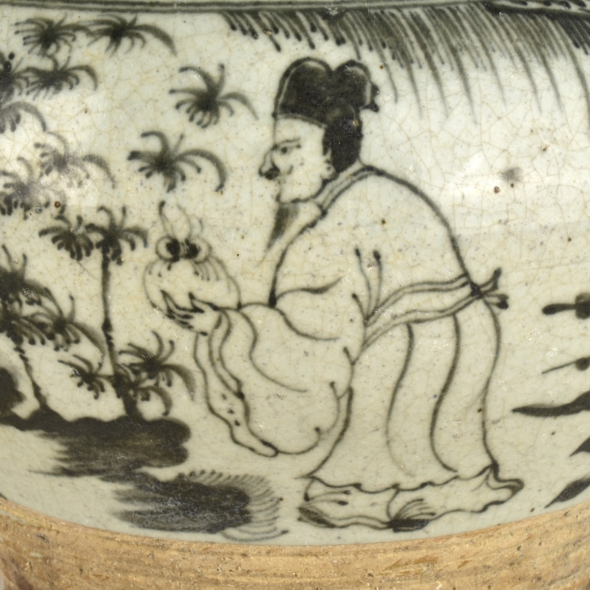 Large Chinese Porcelain Crock