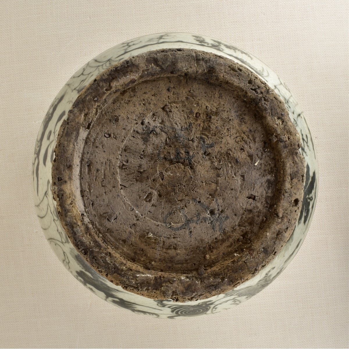 Large Chinese Porcelain Crock
