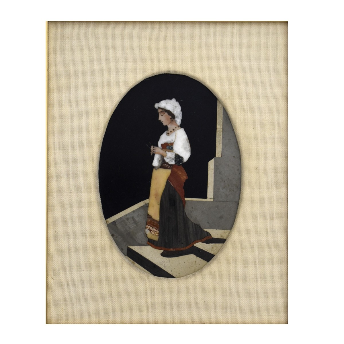 Italian Pietra Dura Plaque