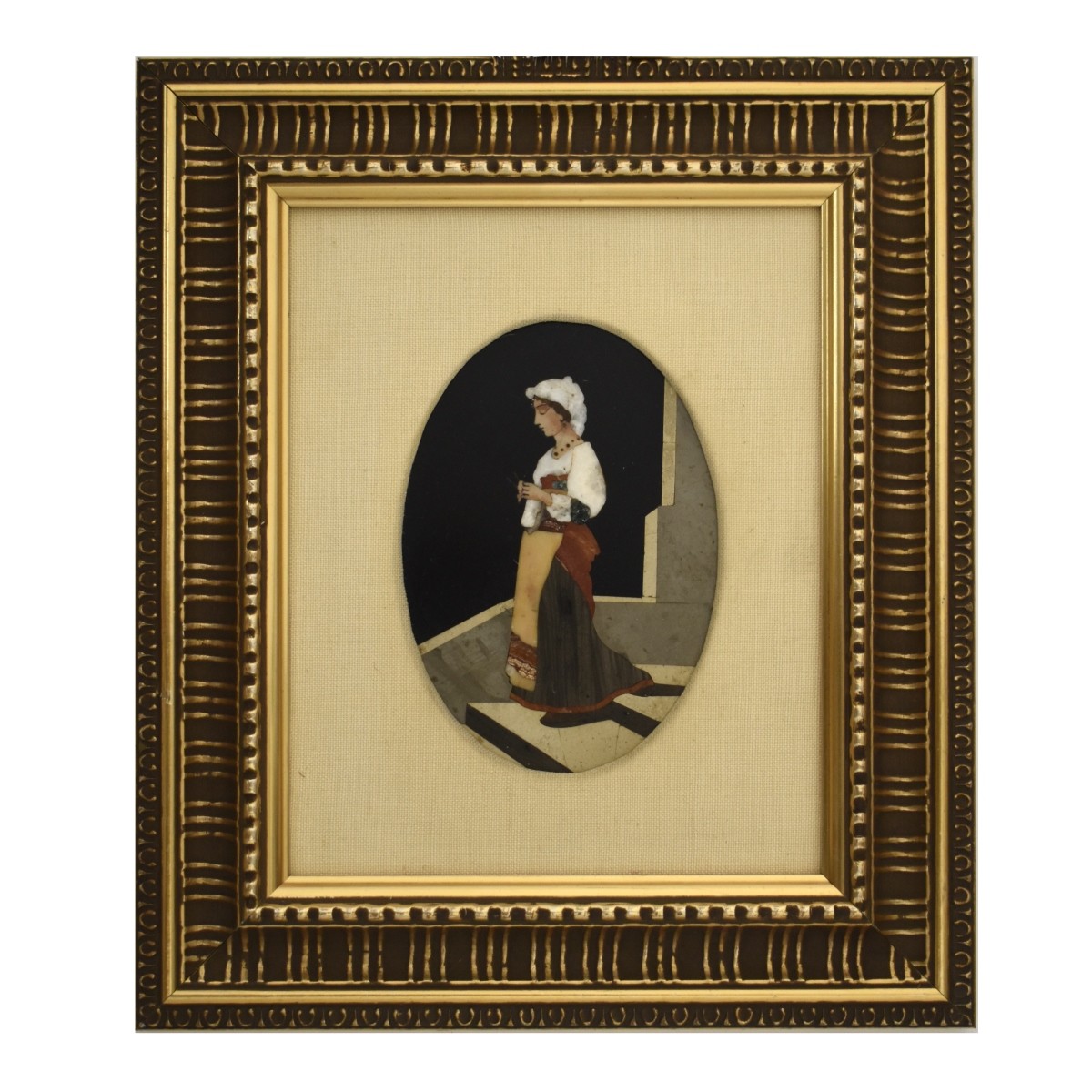 Italian Pietra Dura Plaque