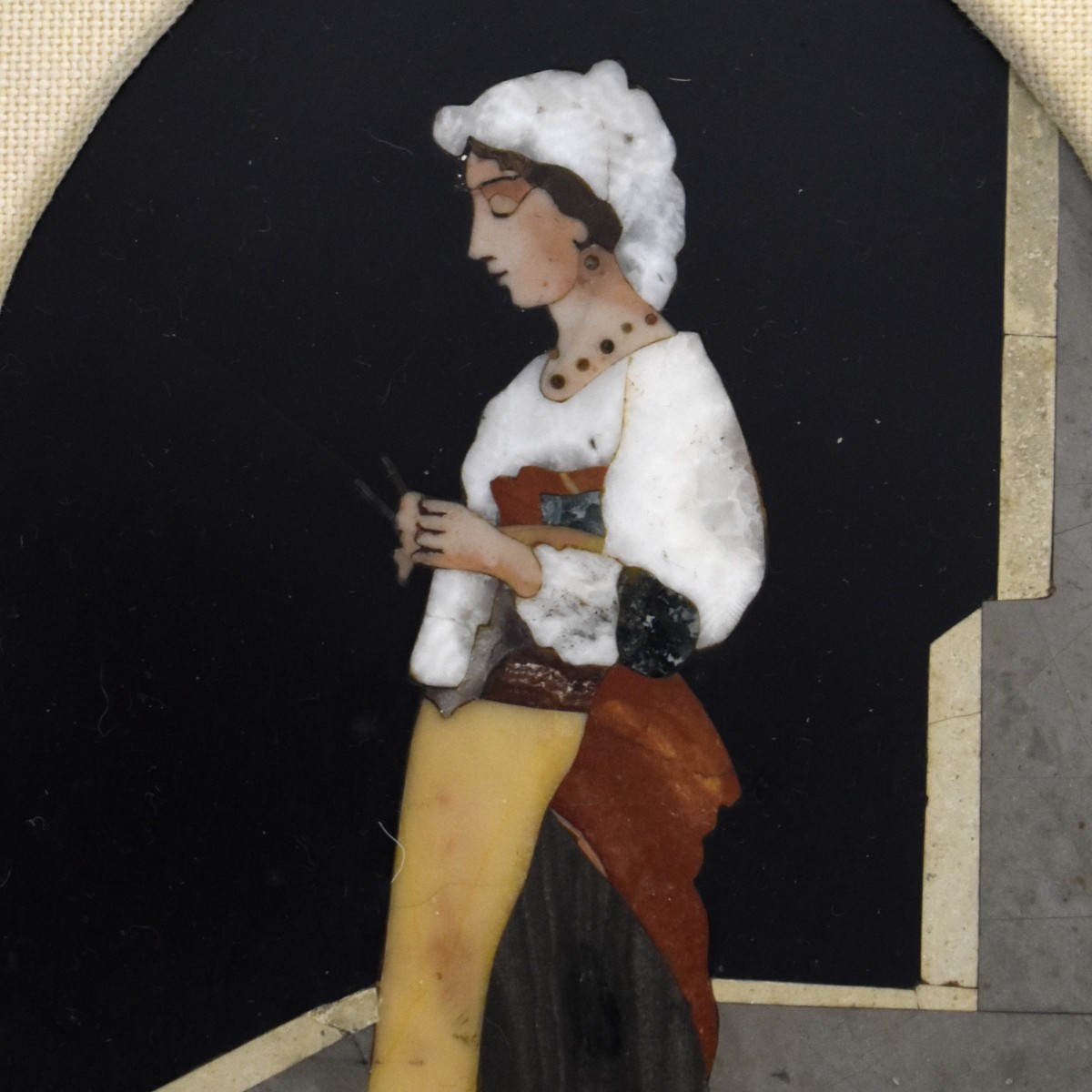 Italian Pietra Dura Plaque