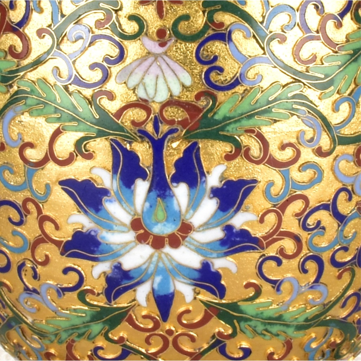 Vintage Chinese Cloisonne Egg Sculpture