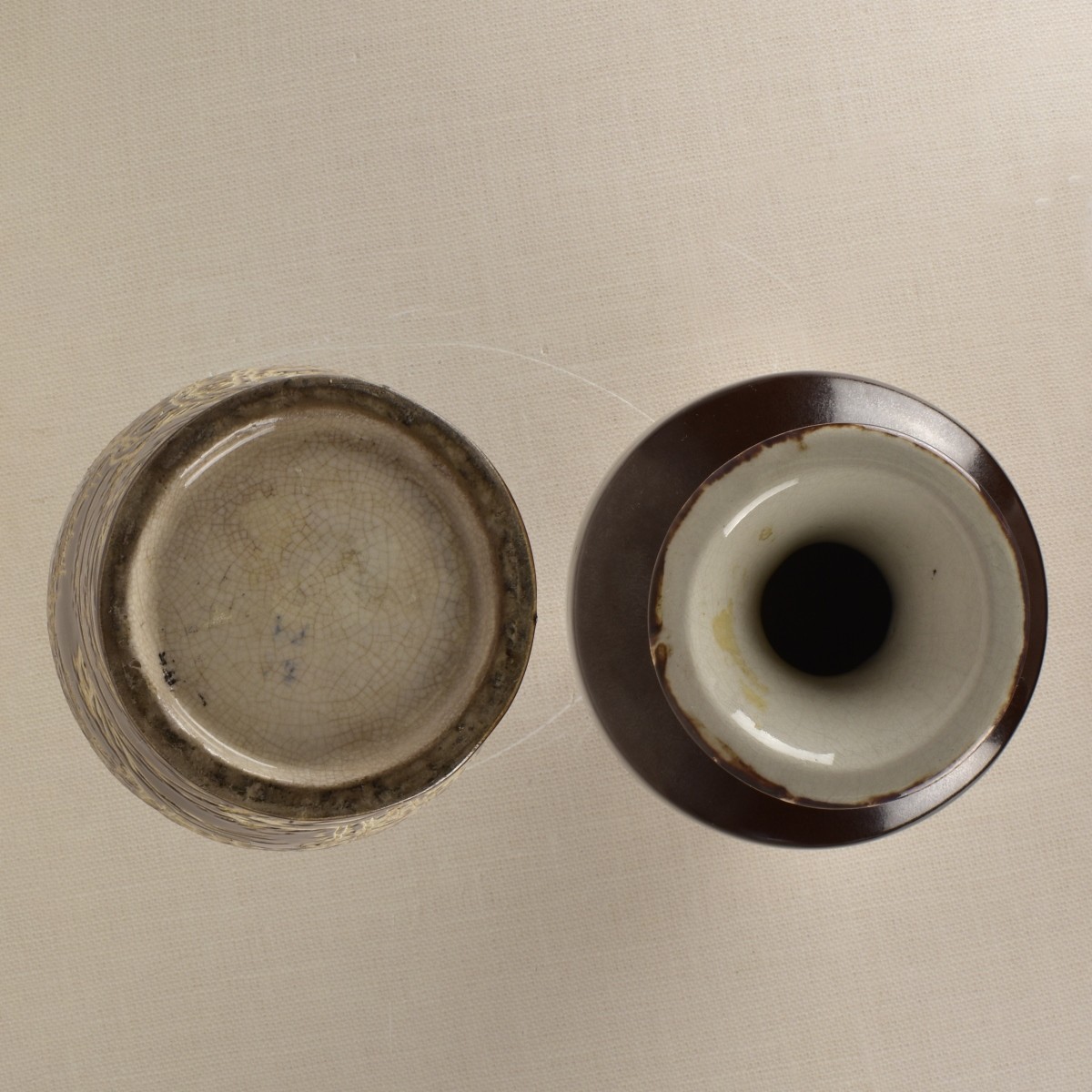 Japanese Incised Pottery Vase