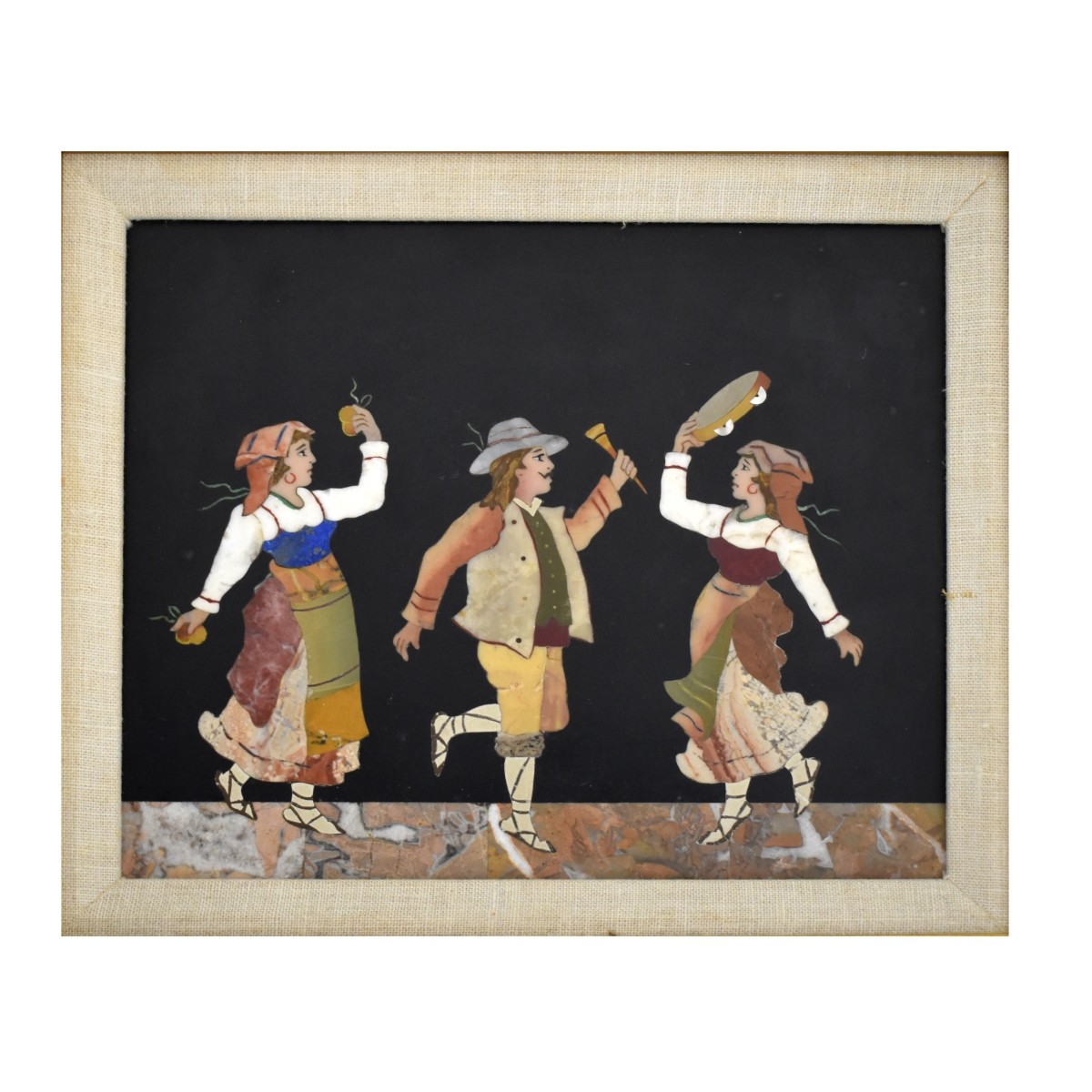 Italian Pietra Dura Plaque