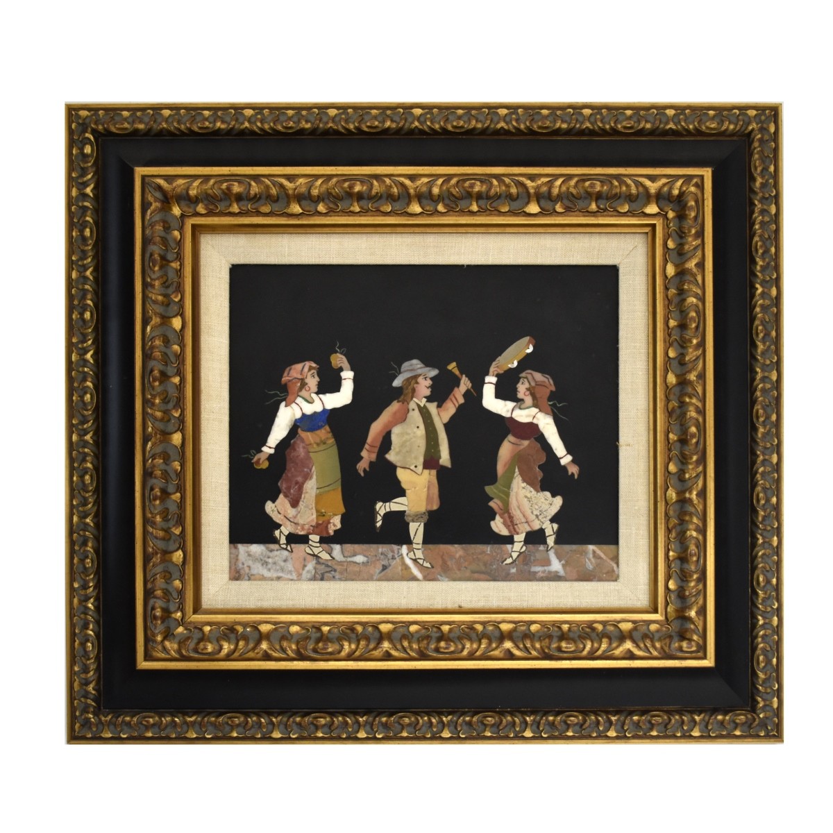 Italian Pietra Dura Plaque