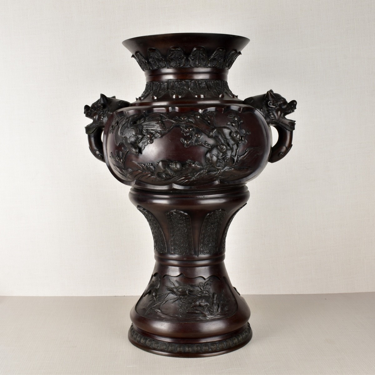 Japanese Bronze Urn