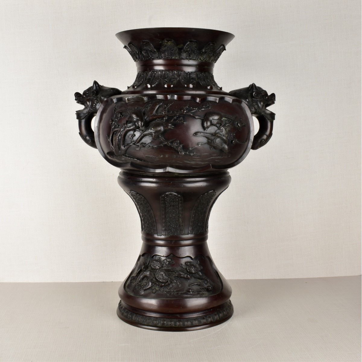 Japanese Bronze Urn