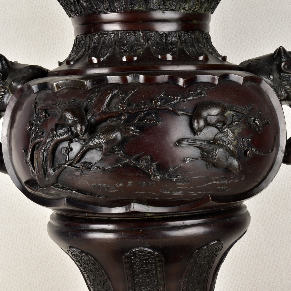 Japanese Bronze Urn