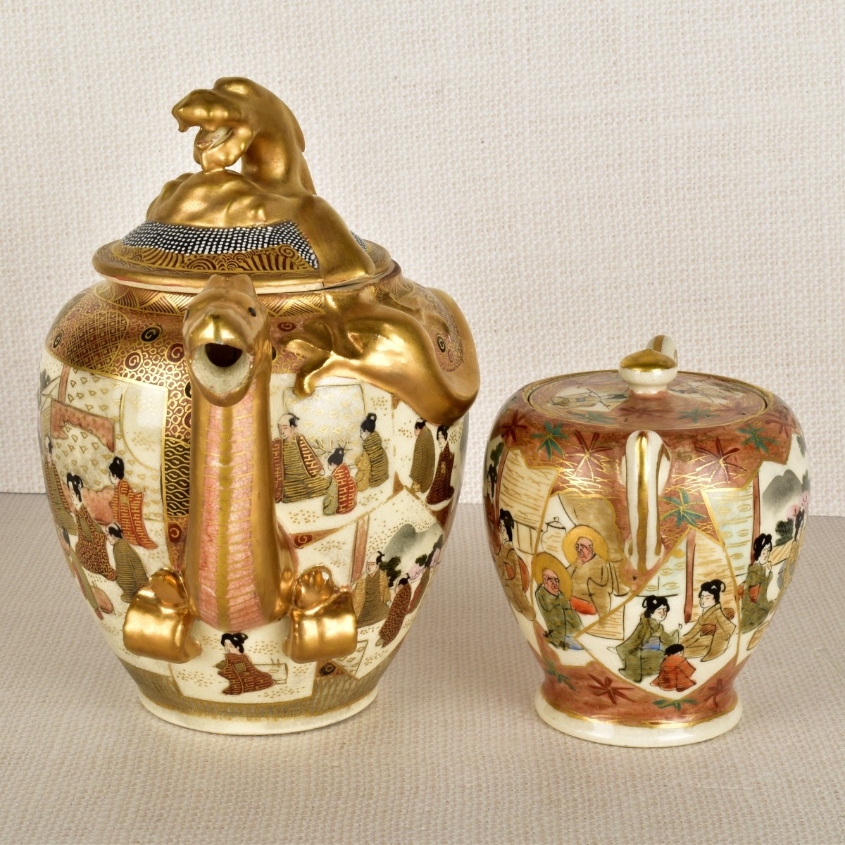 Two (2) Japanese Satsuma Vessels