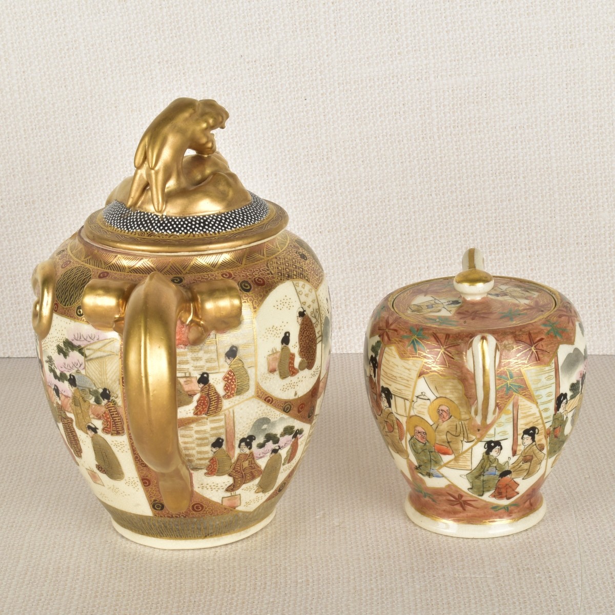 Two (2) Japanese Satsuma Vessels