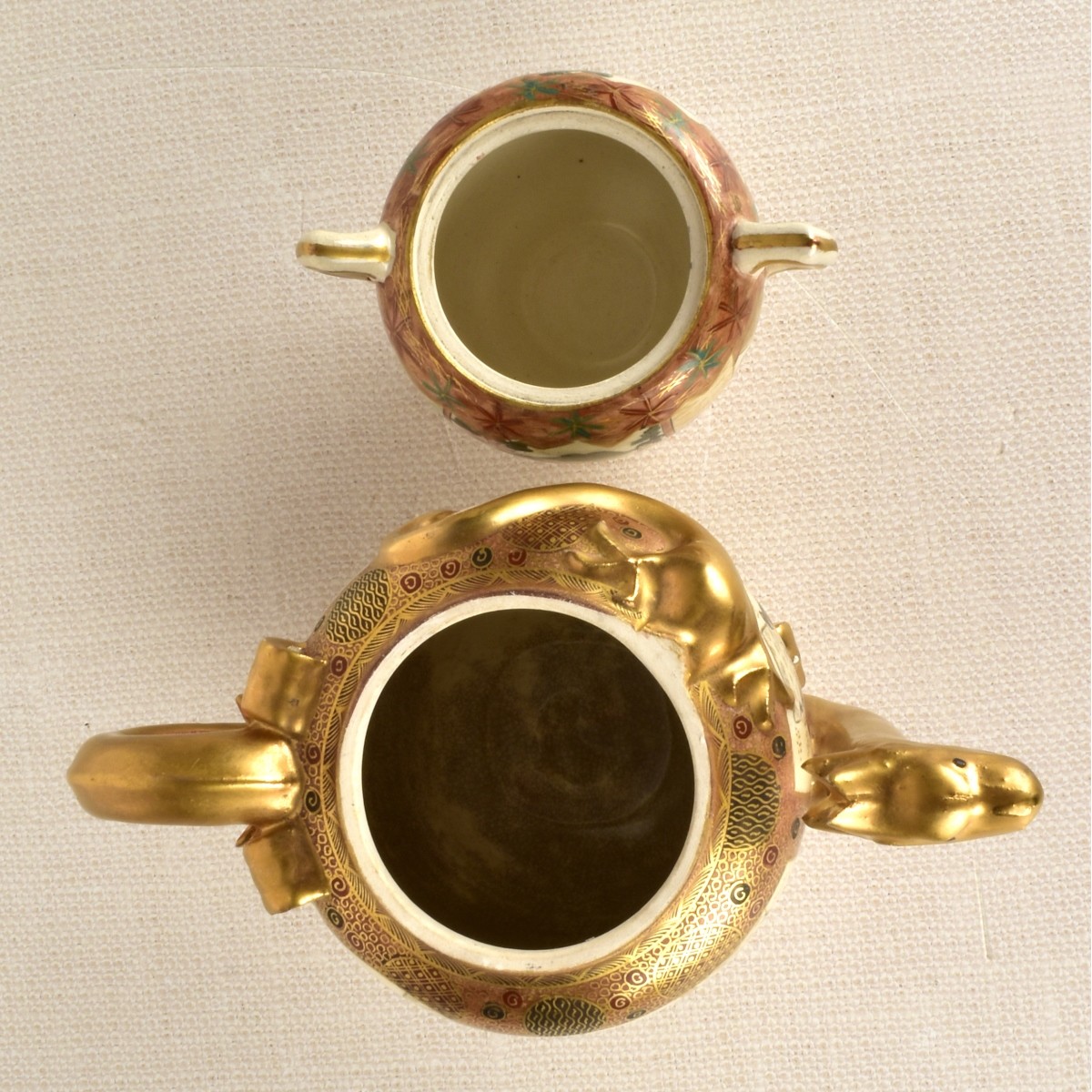 Two (2) Japanese Satsuma Vessels