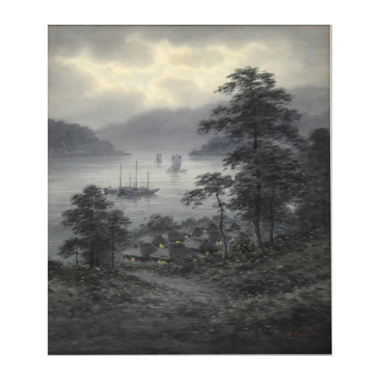 Japanese Scenic Watercolor