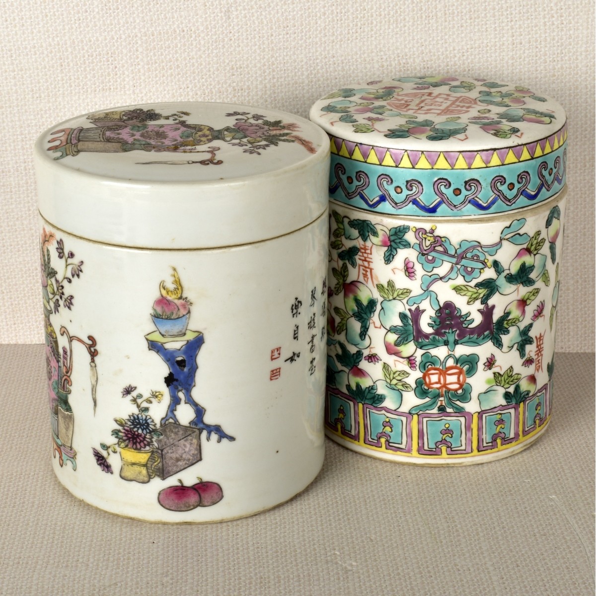 Chinese Porcelain Covered Jars