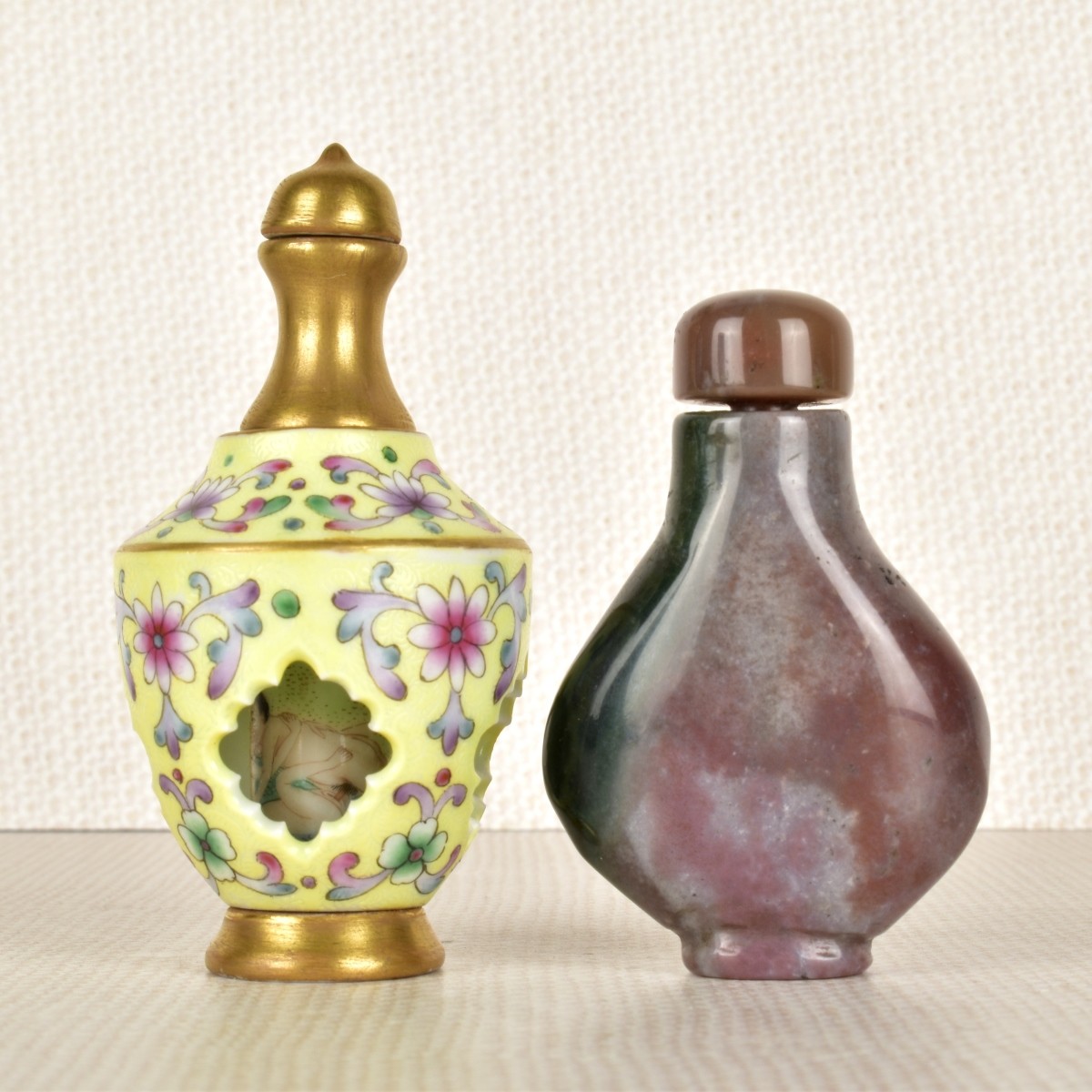 Two (2) Chinese Snuff Bottles