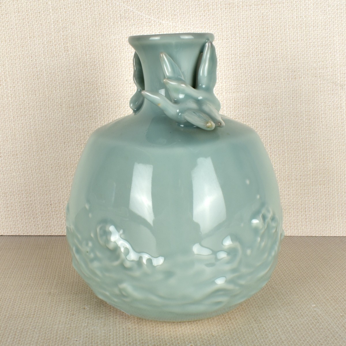 Japanese Studio Celadon Vase