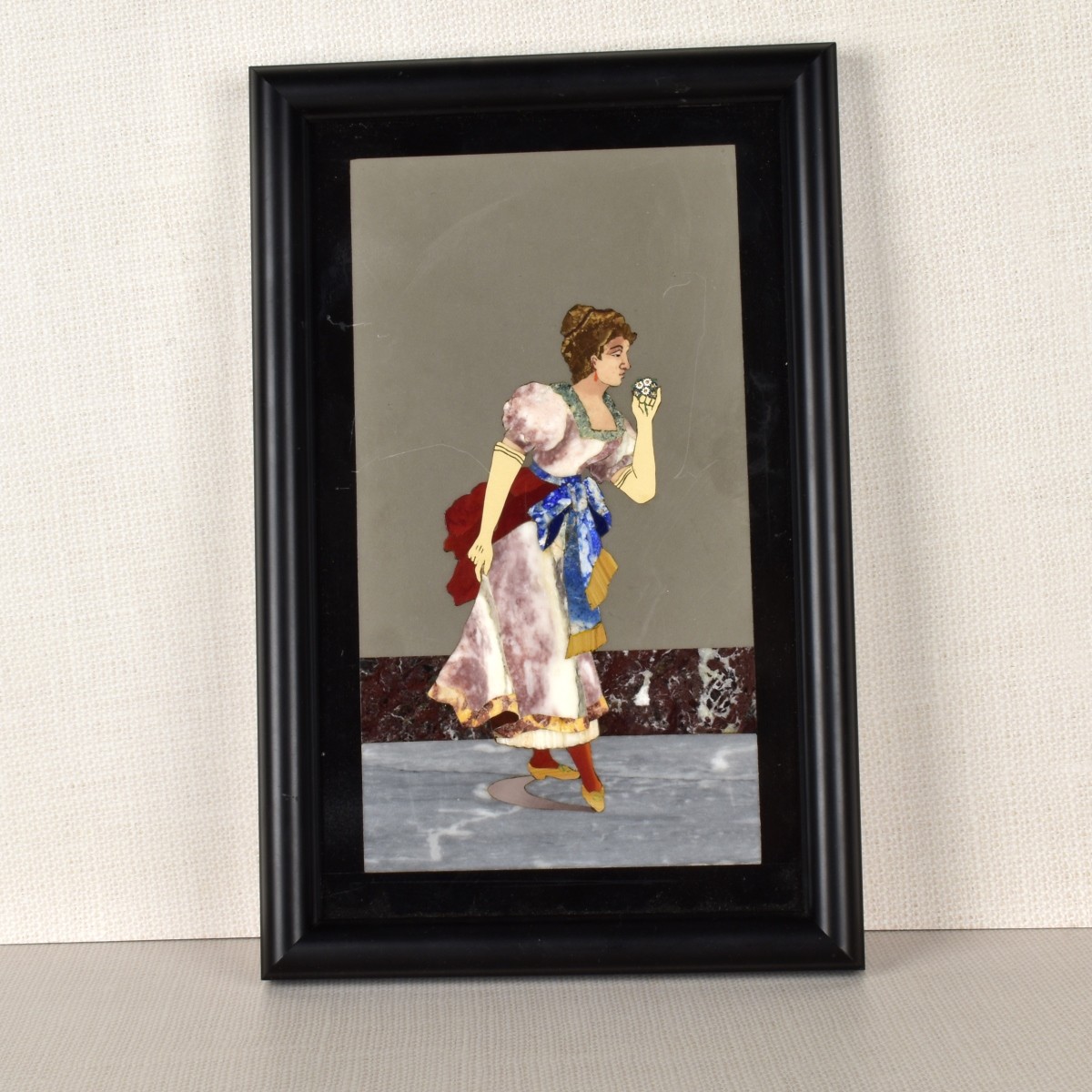 Antique Italian Pietra Dura Plaque