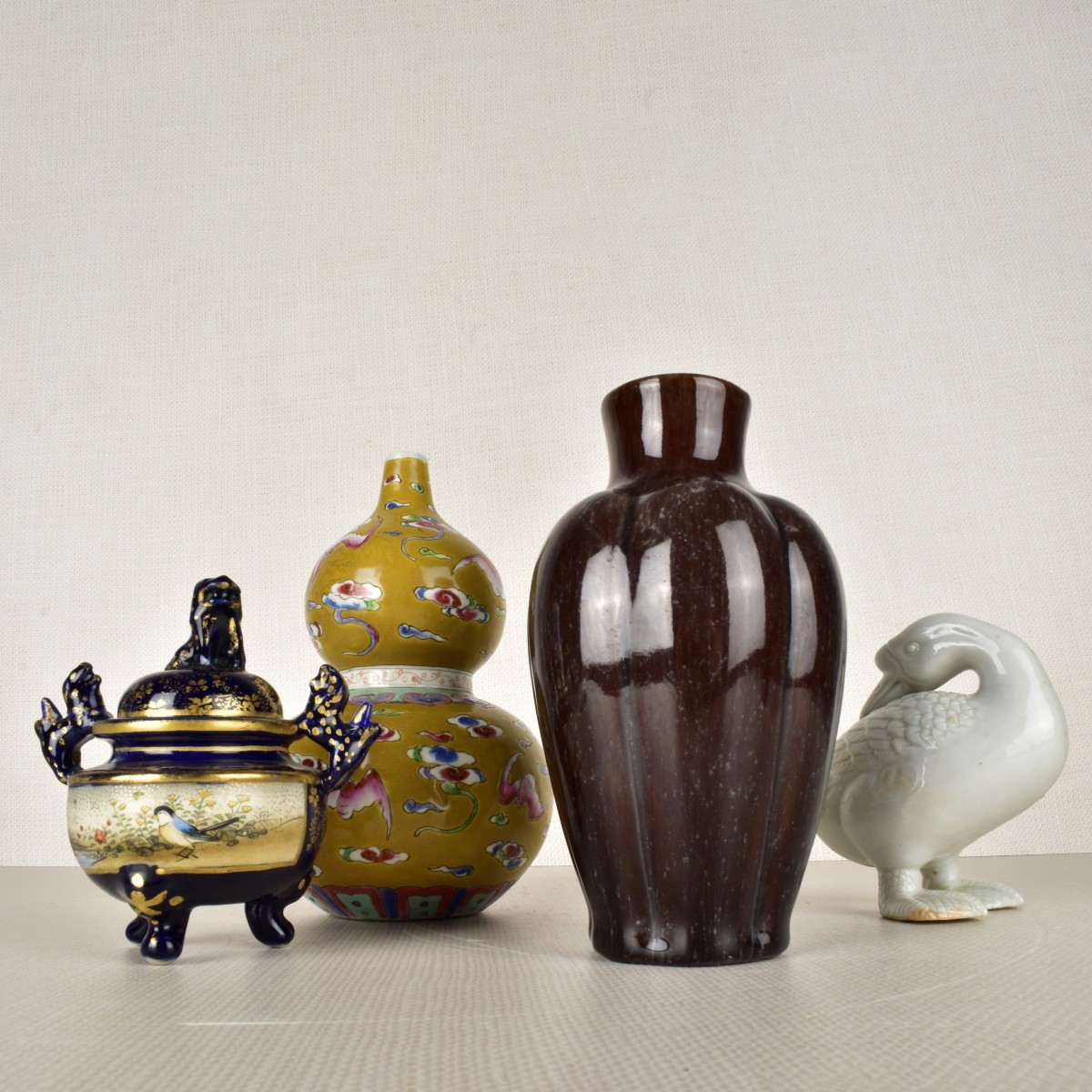 Four (4) Asian Porcelain Pieces