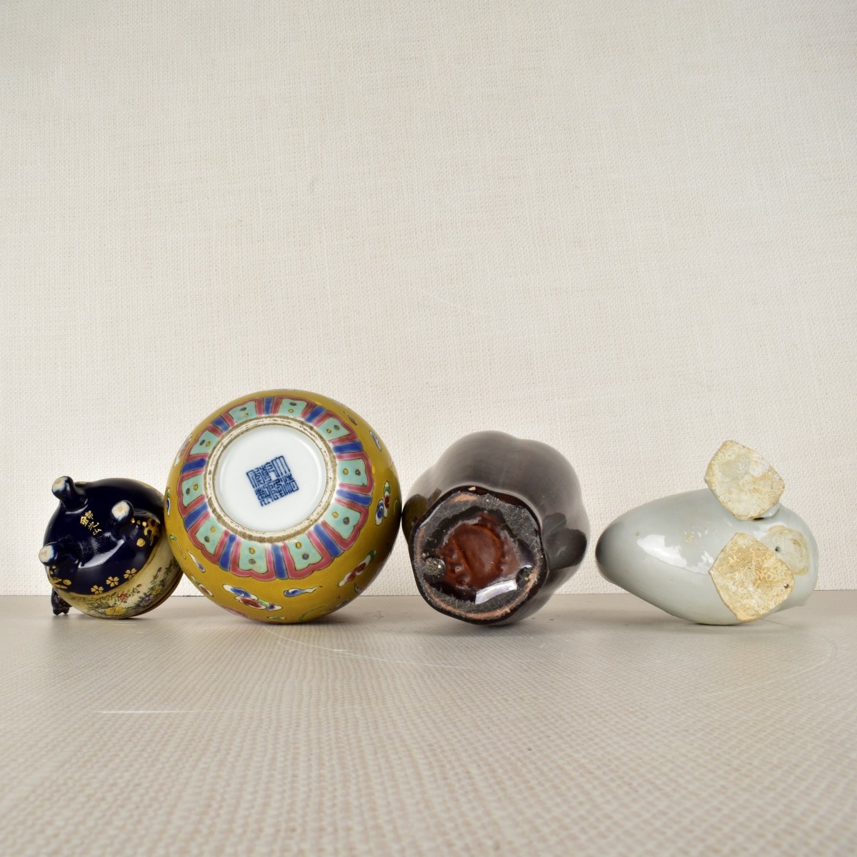 Four (4) Asian Porcelain Pieces