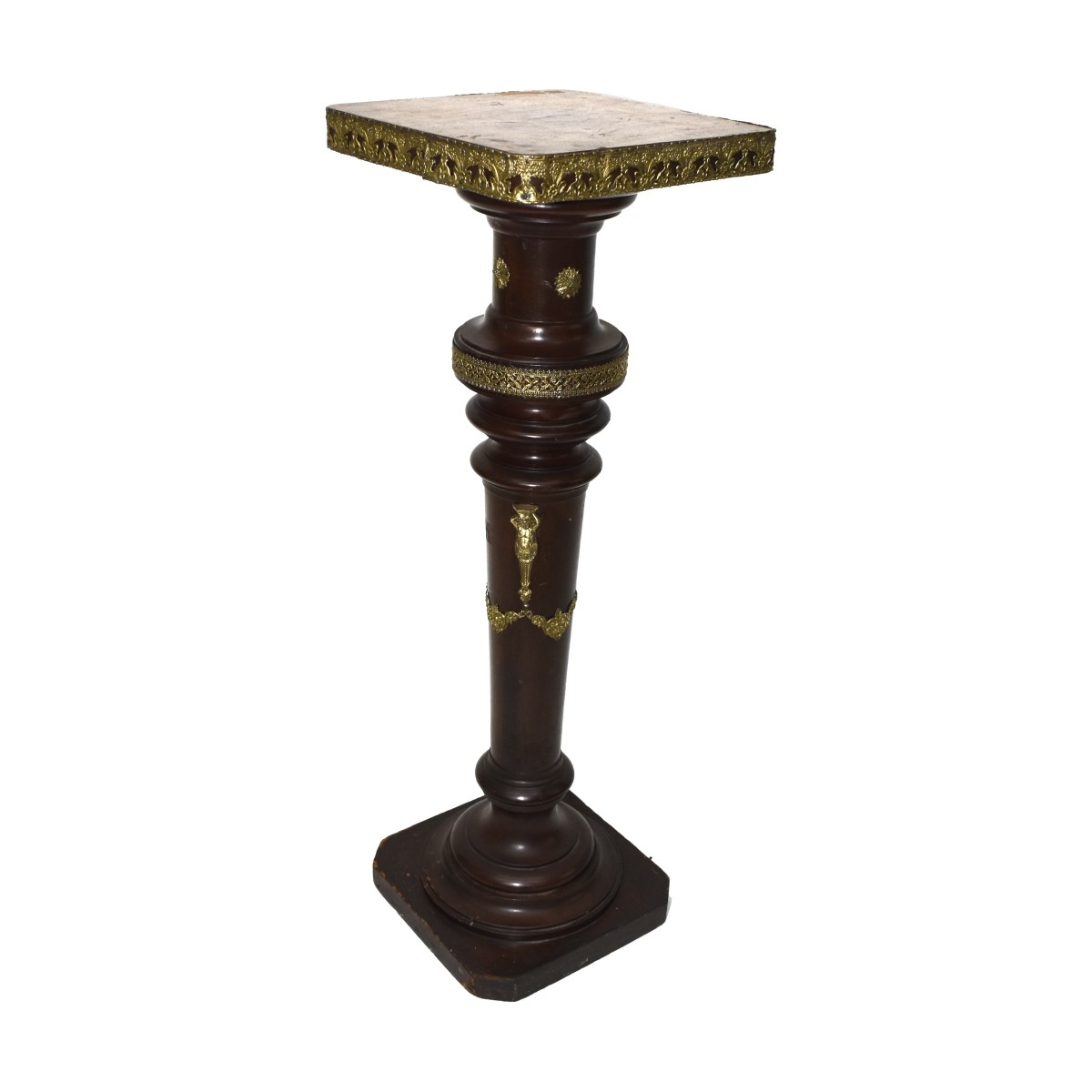Antique Wood Pedestal