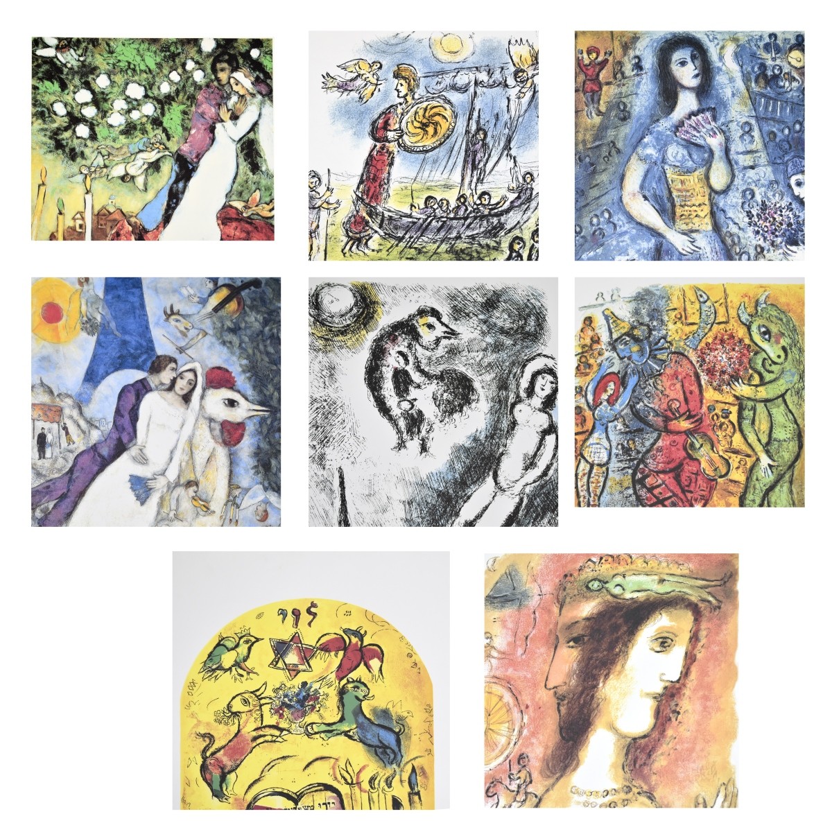 After: Marc Chagall (1887-1985) Eight Lithographs