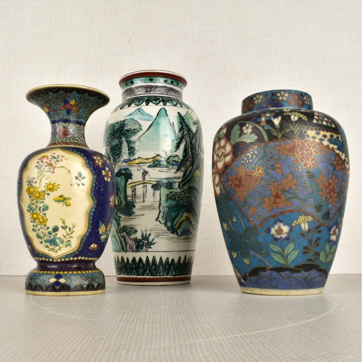 Lot of Three Chinese Porcelain Vessels