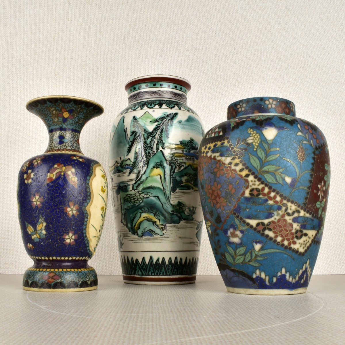 Lot of Three Chinese Porcelain Vessels