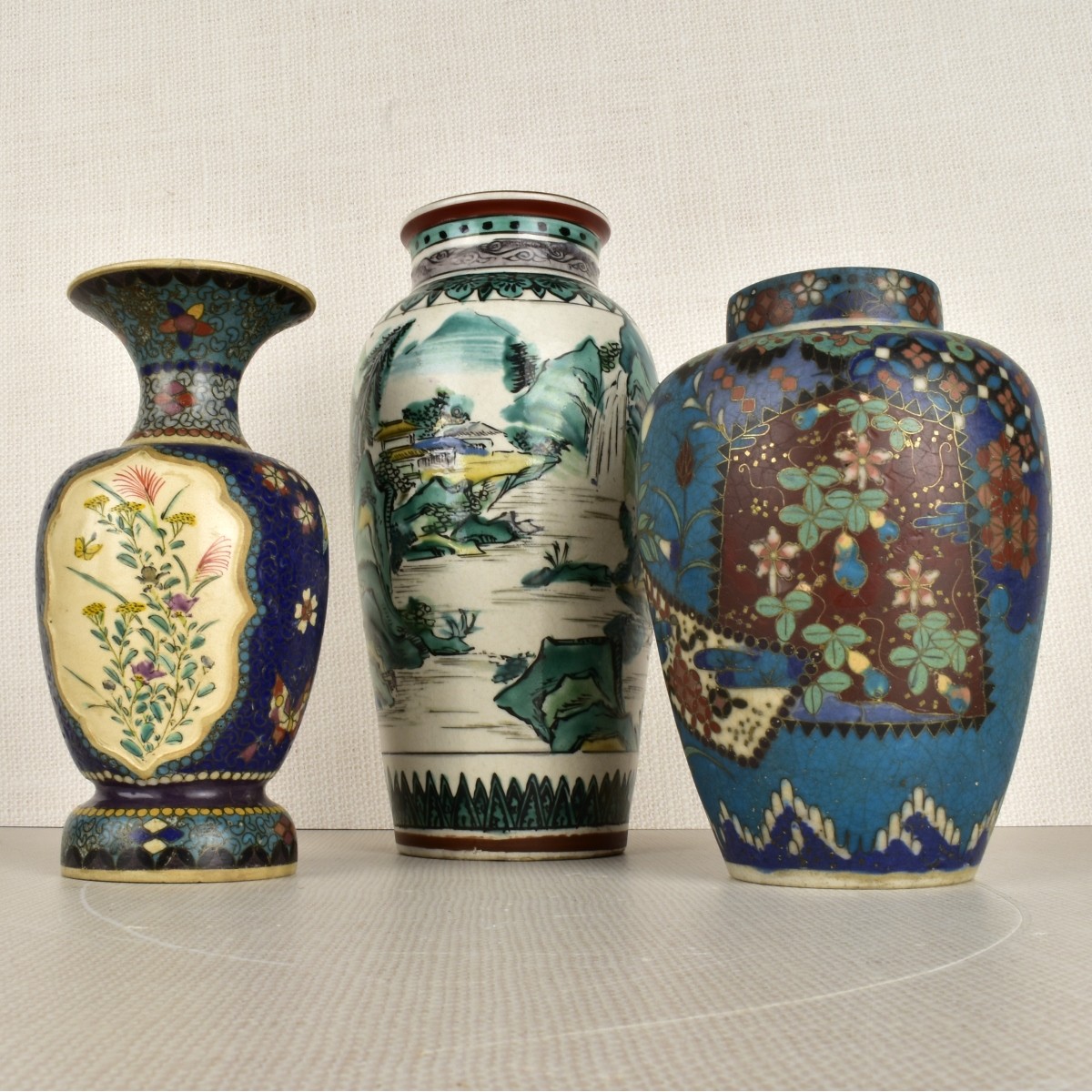 Lot of Three Chinese Porcelain Vessels