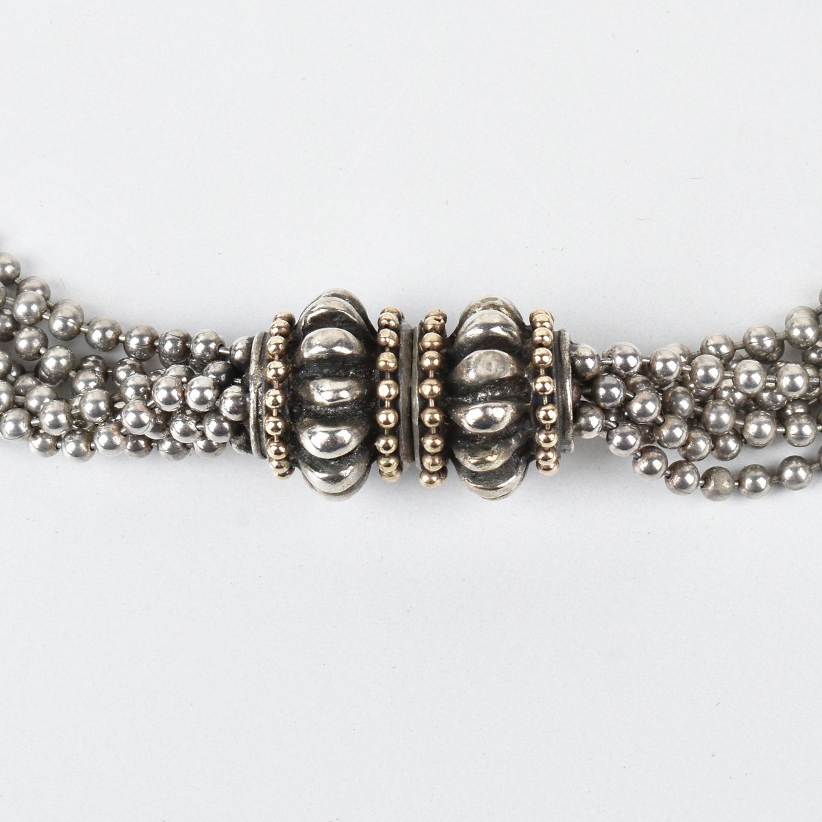 Silver and 14K Necklace