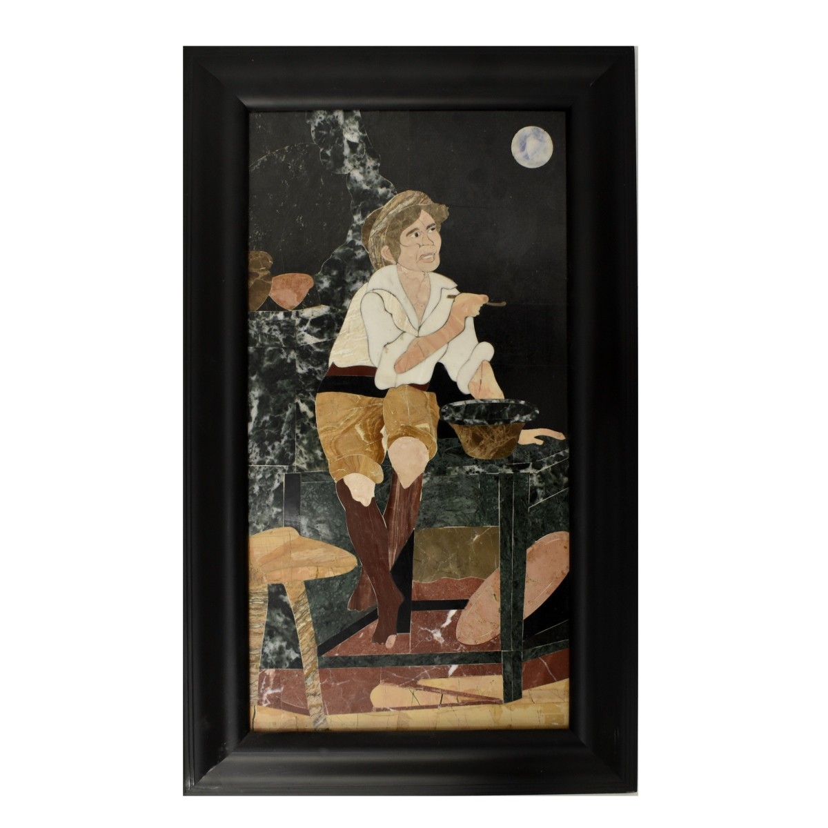 Italian Pietra Dura Plaque