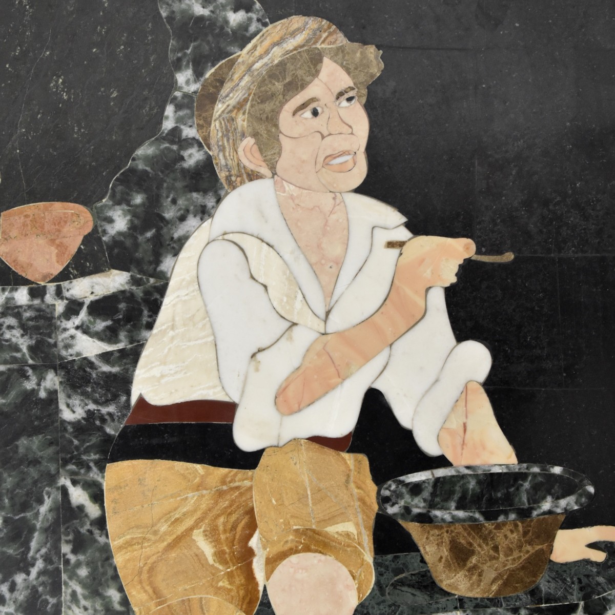 Italian Pietra Dura Plaque