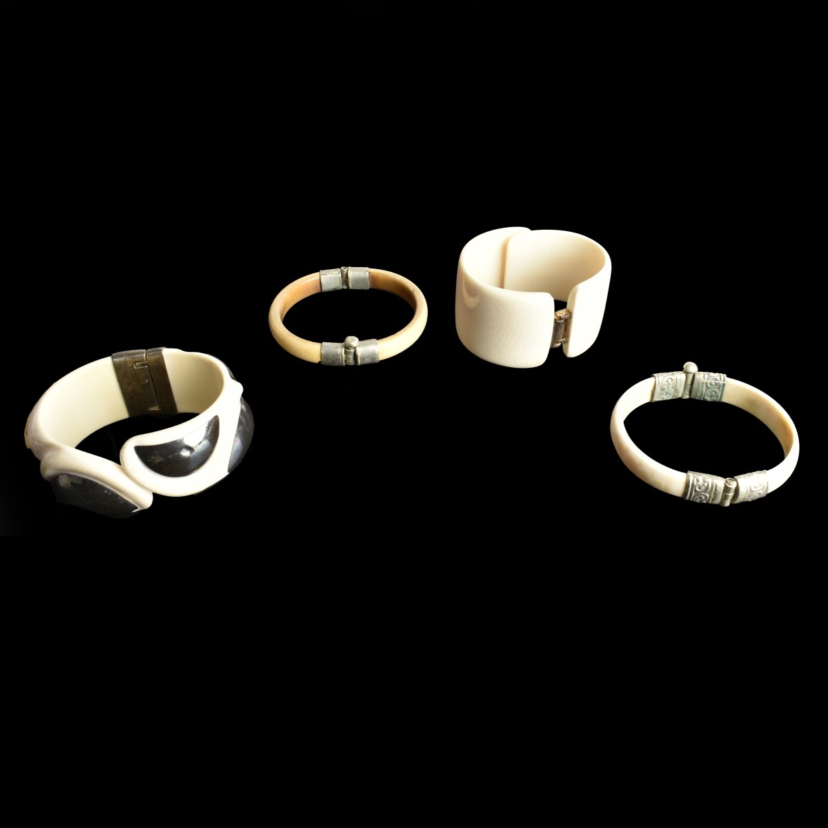 Four Hinged Bracelets