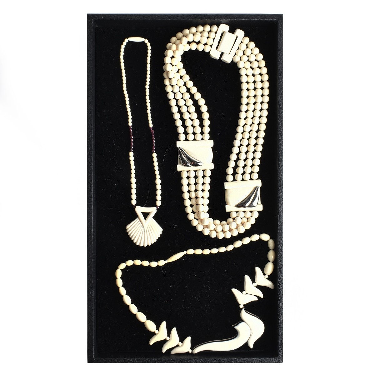 Three Beaded Necklaces
