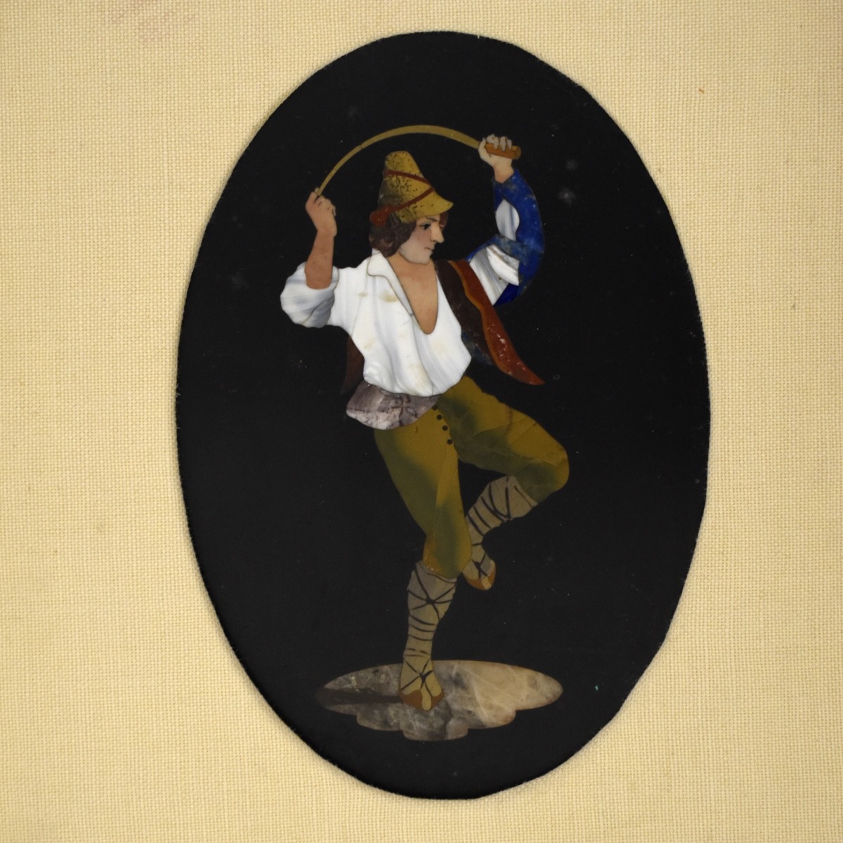Italian Pietra Dura Plaque