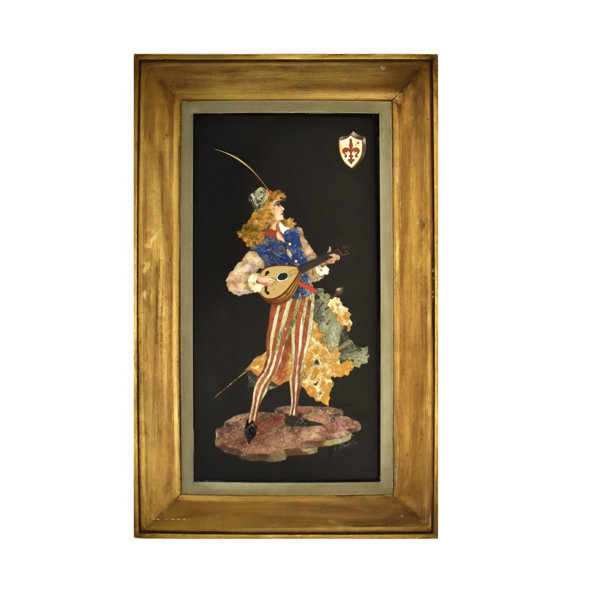 Italian Pietra Dura Plaque